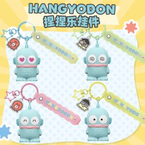 官方授权的 Hangyodon 挤压玩具钥匙链 - 柔软、耐用、有趣，可用于缓解压力和装饰