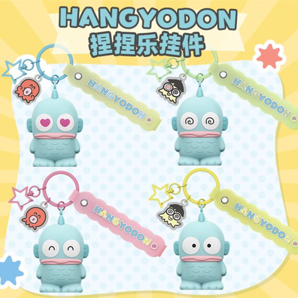 Officially Licensed Hangyodon Squeeze Toy Keychain - Soft, Durable, and Fun for Stress Relief and Decoration - 图片 5