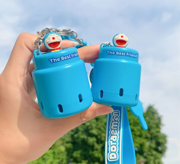 Officially Licensed Doraemon Surprise Barrel Keychain - Interactive Fun Toy for Kids and Collectors - 图片 4