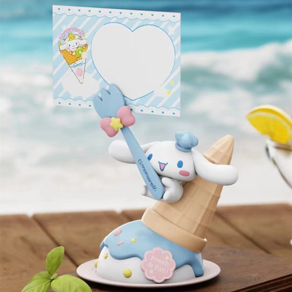 Officially Licensed Sanrio Characters Sweet Treats Note Holder Figures - My Melody, Cinnamoroll, Pompompurin, Kuromi, Pochacco, and Hello Kitty - 图片 8