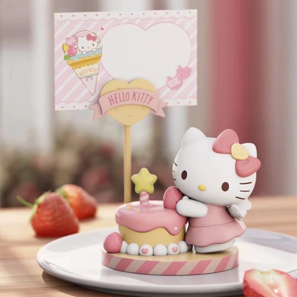 Officially Licensed Sanrio Characters Sweet Treats Note Holder Figures - My Melody, Cinnamoroll, Pompompurin, Kuromi, Pochacco, and Hello Kitty - 图片 7