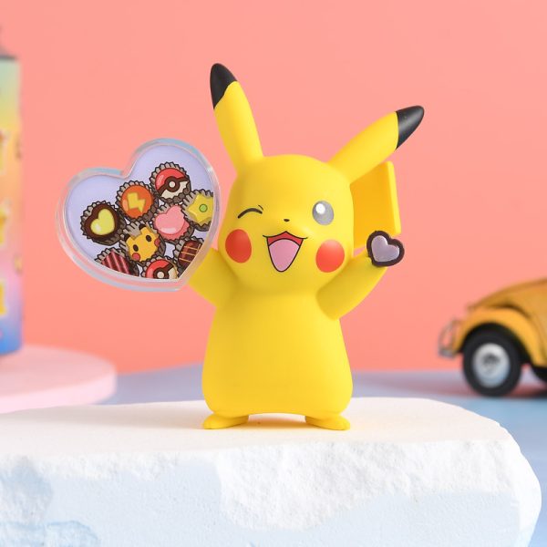 Officially Licensed Pikachu Valentine's Day Special Edition Collectible Figurines - 图片 3