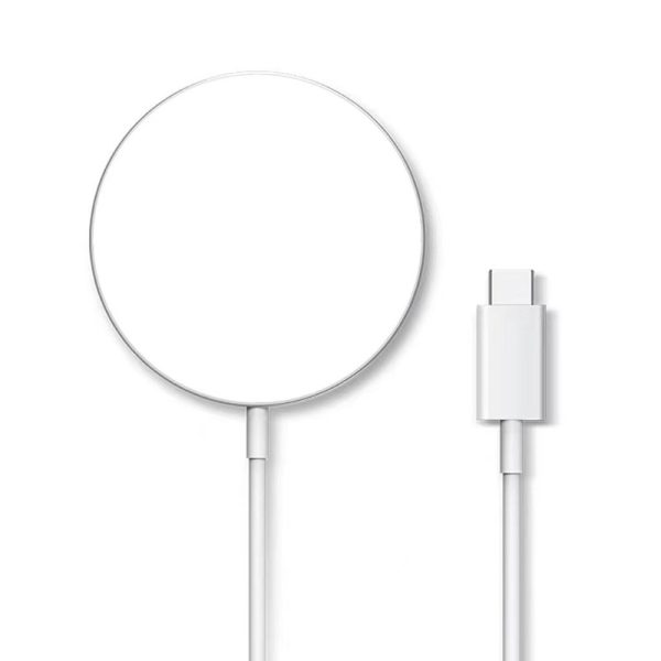 High-Speed 15W Magnetic Wireless Charger for iPhone 13/12 Series and Android with PD/QC Compatibility - Strong Magnetic Attachment for Stable and Fast Charging - White - 图片 5