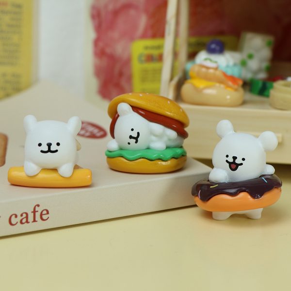 Mini Extra Cute Line Puppy Car Figurines for Home and Cars - Adorable Dashboard and Air Vent Decorations with Multiple Fun Styles for Fresh and Stylish Car Interior (Height ~2.7cm) Set of 6 - 图片 2