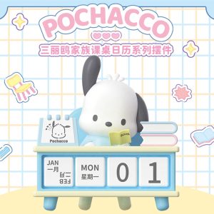 官方授权的三丽鸥卡通人物台历系列 - Pochacco 和 Kuromi 桌面装饰品 - Kuromi & Pochacco