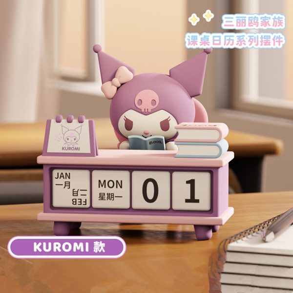 Officially licensed Sanrio Characters Desk Calendar Series - Pochacco and Kuromi Desk Decor - Kuromi & Pochacco - 图片 5