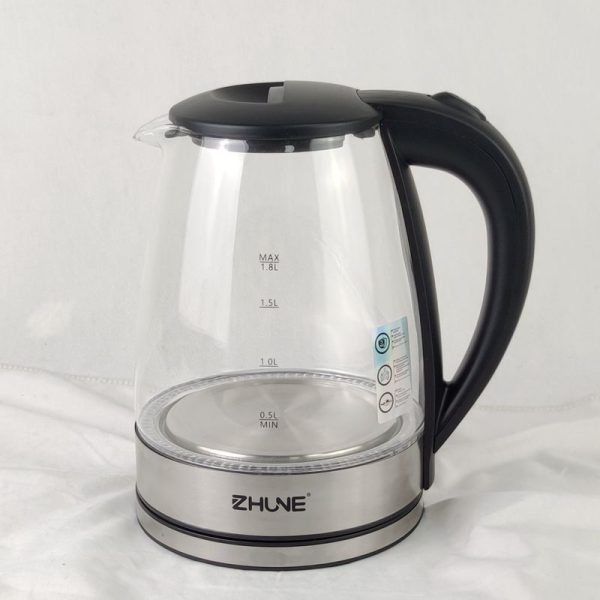 ZHUNE 1.8L Electric Glass Kettle with Boil-Dry Protection, Fast Boiling, and Auto Shut-Off - 图片 2