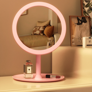 高级智能 LED 化妆镜，带触摸屏、USB 充电、三种可调灯光模式、270° 旋转、高清 SQ 级玻璃和记忆功能，可实现完美的化妆效果 - 有多种颜色和款式可供选择