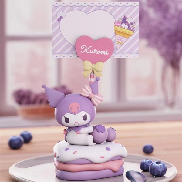 Officially Licensed Sanrio Characters Sweet Treats Note Holder Figures - My Melody, Cinnamoroll, Pompompurin, Kuromi, Pochacco, and Hello Kitty - 图片 2