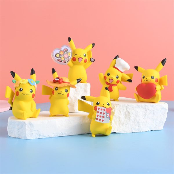 Officially Licensed Pikachu Valentine's Day Special Edition Collectible Figurines - 图片 5