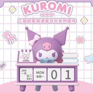 官方授权的三丽鸥卡通人物台历系列 - Pochacco 和 Kuromi 桌面装饰品 - Kuromi & Pochacco
