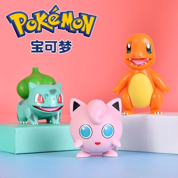 Officially Licensed Pokémon Character Figurine Set - Adorable Pikachu, Psyduck, and More - Perfect for Home decor and Cars - 图片 2