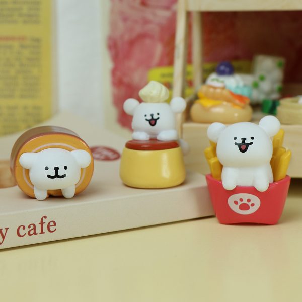 Mini Extra Cute Line Puppy Car Figurines for Home and Cars - Adorable Dashboard and Air Vent Decorations with Multiple Fun Styles for Fresh and Stylish Car Interior (Height ~2.7cm) Set of 6 - 图片 3