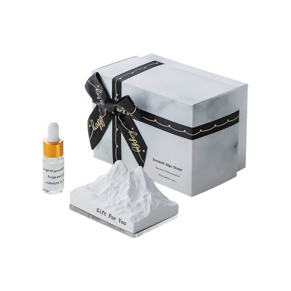 Trendy Luxury Fragrance Diffuser with Scented Alps Stone and Essential Oil Set - Elegant Home Aroma Gift Box - Two Choices of Scent Available - 图片 3