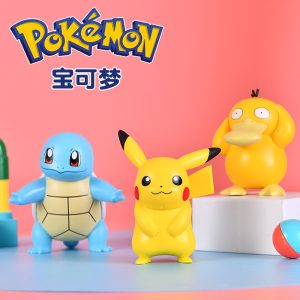 官方授权的神奇宝贝角色公仔套装 - 可爱的皮卡丘、西达克等 - 家居装饰和汽车的完美选择