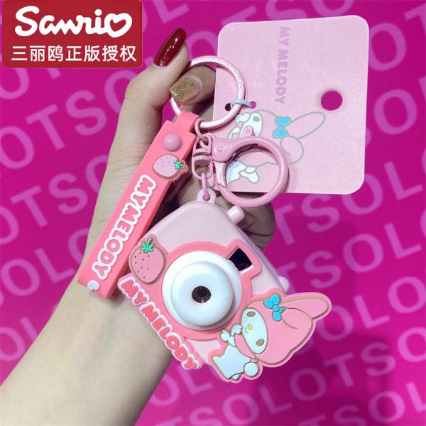 Officially Licensed Sanrio Characters Series Hand Strap - Cute Mini Camera Keychain with Functional Projection - 图片 7