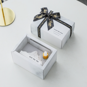 Trendy Luxury Fragrance Diffuser with Scented Alps Stone and Essential Oil Set - Elegant Home Aroma Gift Box - Two Choices of Scent Available