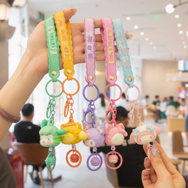Sanrio Plush Doll Keychain - Hello Kitty and Friends Cartoon Bag Charms - 图片 2