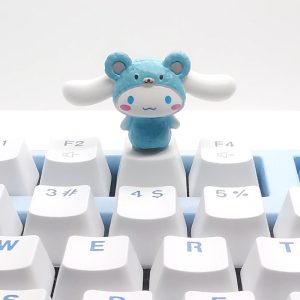 Sanrio 可爱的肉桂娃娃键帽，粉色 R4 十字轴键帽，适用于机械键盘