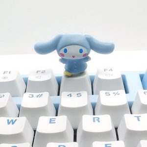 Sanrio 可爱的肉桂娃娃键帽，粉色 R4 十字轴键帽，适用于机械键盘