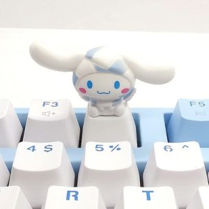 Sanrio 可爱的肉桂娃娃键帽，粉色 R4 十字轴键帽，适用于机械键盘