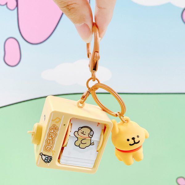Moon Lab Studio Maltese and Retriever Keychain with Flip Animation - 图片 4