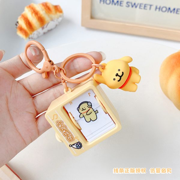 Moon Lab Studio Maltese and Retriever Keychain with Flip Animation - 图片 3