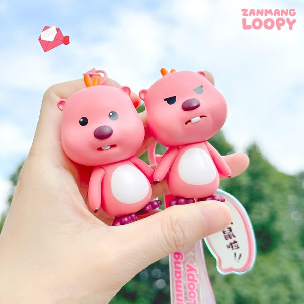ZanMang Loopy Keychain Series - Cute Cartoon Animal Bag Charm - 图片 3