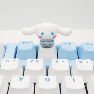 Sanrio 可爱的肉桂娃娃键帽，粉色 R4 十字轴键帽，适用于机械键盘