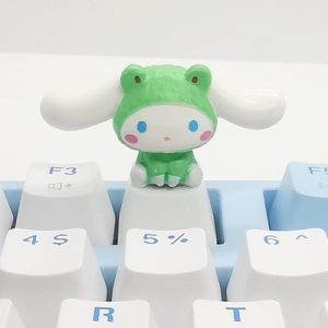 Sanrio 可爱的肉桂娃娃键帽，粉色 R4 十字轴键帽，适用于机械键盘