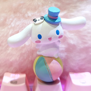Sanrio 可爱的肉桂娃娃键帽，粉色 R4 十字轴键帽，适用于机械键盘