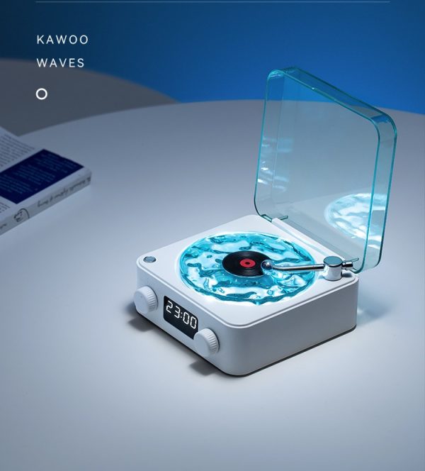 Kawoo Waves 海洋沉睡扬声器，带蓝牙连接、助眠镇静音和 LED 灯光效果，让您睡得更香，更放松