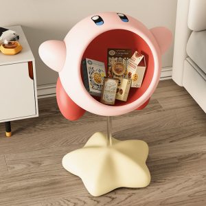 Handcrafted Creative Chubby Kirby Storage Organizer - Eco-Friendly Resin Material, Large Capacity, and Original Design for Home and Office Use