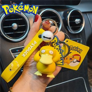 官方授权的口袋妖怪皮卡丘和 Psyduck 钥匙扣及更多 - 用于钥匙和包装饰的可爱口袋妖怪钥匙扣