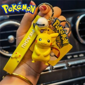 官方授权的口袋妖怪皮卡丘和 Psyduck 钥匙扣及更多 - 用于钥匙和包装饰的可爱口袋妖怪钥匙扣