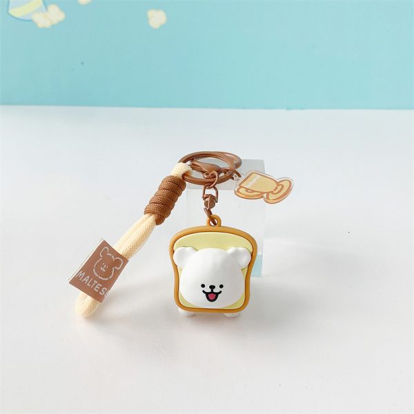 Officially Licensed Maltese Line Puppy Yummy Series Keychain Set - Cute Sweet Treats - 图片 3