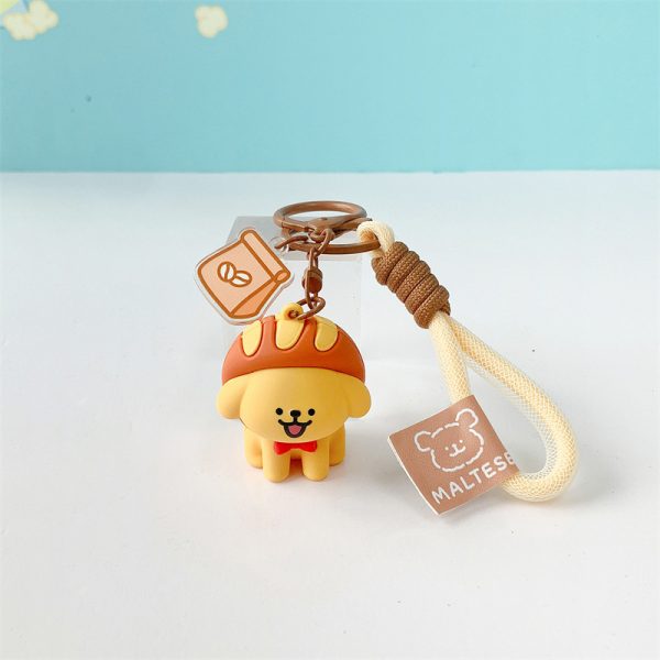 Officially Licensed Maltese Line Puppy Yummy Series Keychain Set - Cute Sweet Treats - 图片 2