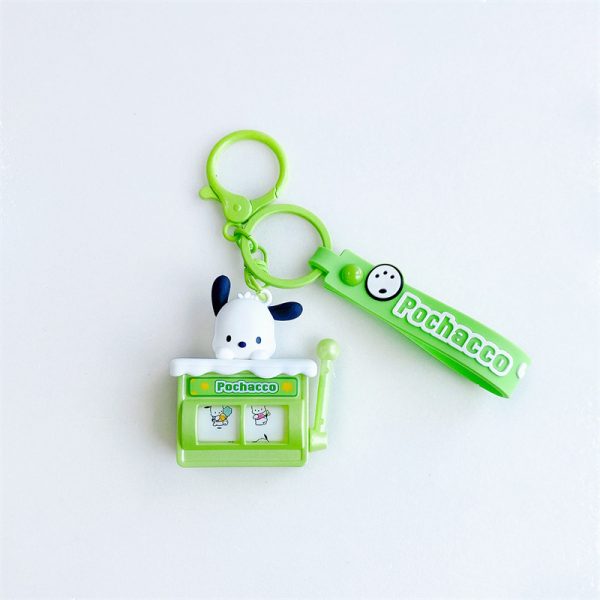 Officially Licensed Sanrio Characters Cute Shake Machine Keychain - Adorable Sanrio Key Ring and Bag Charm - 图片 6