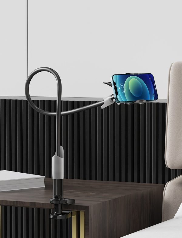 SAIJI Lazy Bedside Adjustable Flexible Phone Holder for Desk and Bed with 360-Degree Rotation - Suitable for Indoor & Outdoor Streaming - 图片 4