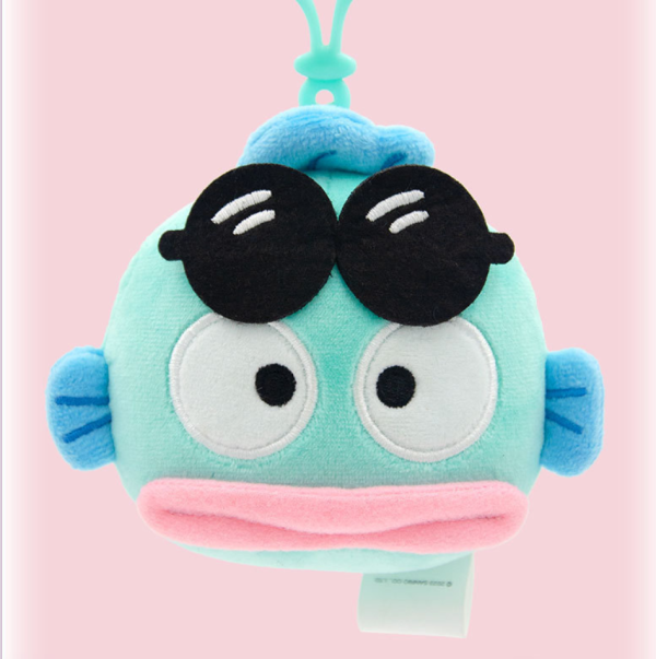 Officially Licensed Hangyodon Plush Keychains - Sunglasses Hangyodon Head