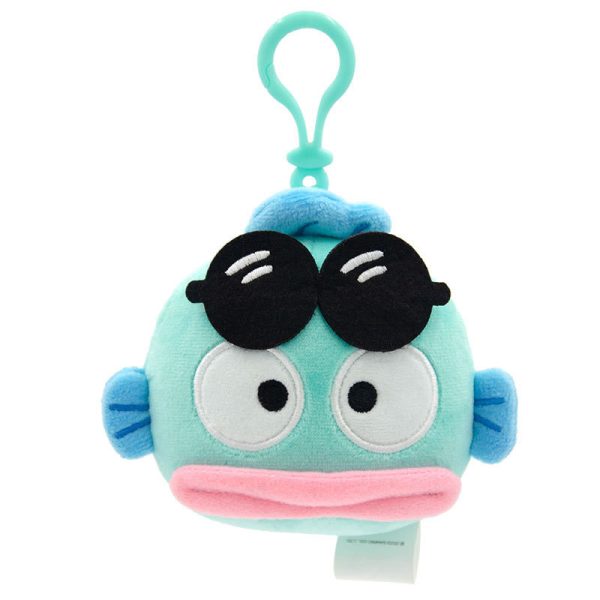 Officially Licensed Hangyodon Plush Keychains - Sunglasses Hangyodon Head - 图片 2