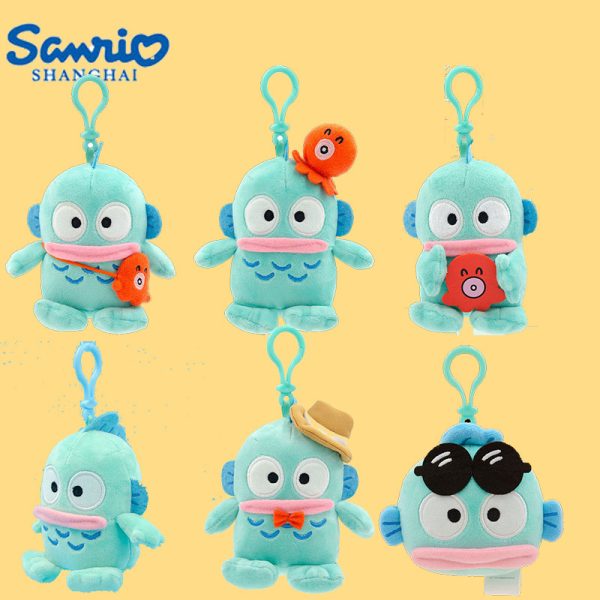 Officially Licensed Hangyodon Plush Keychains - Classic Hangyodon Head - 图片 2