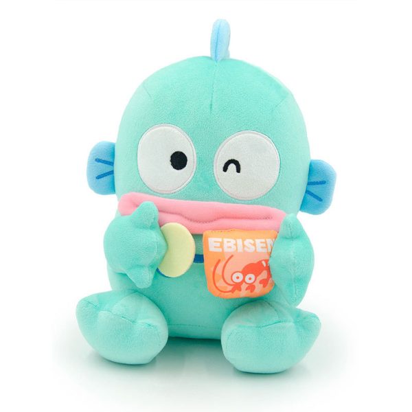 Officially Licensed Hangyodon Plush Keychains - Hangyodon Eating Ebisen Chips (22cm)