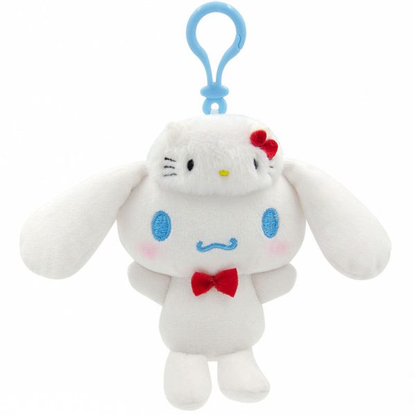 官方授权的 Sanrio 肉桂娃娃毛绒钥匙扣 - Hello Kitty 帽子 肉桂娃娃（13 厘米）