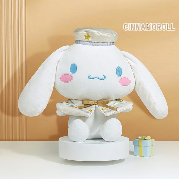 Officially Licensed Sanrio Hugging Size Cinnamoroll Plush- White Gold Series Cinnamoroll (30cm)