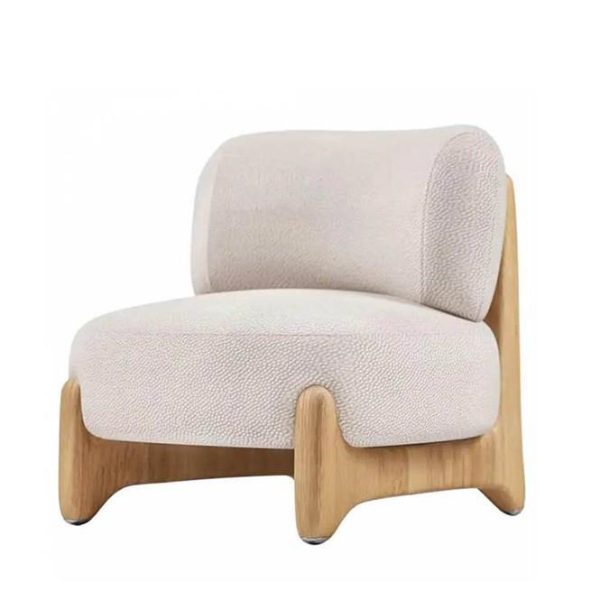 Cozy Ergonomic Solid Cotton-Linen Fabric Single Sofa - Comfortable, Durable, and Stylish - Two Colors Available - 图片 2