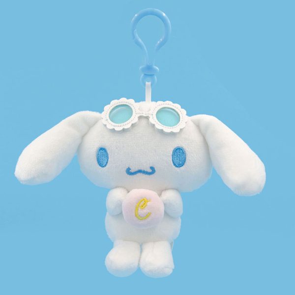 Officially Licensed Sanrio Cinnamoroll Plush Keychains – Summer Love Cinnamoroll (13cm)