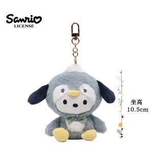 Officially Licensed Sanrio Penguin Series Poccacho Plush Keychains – Penguin Costume Poccacho (10cm)