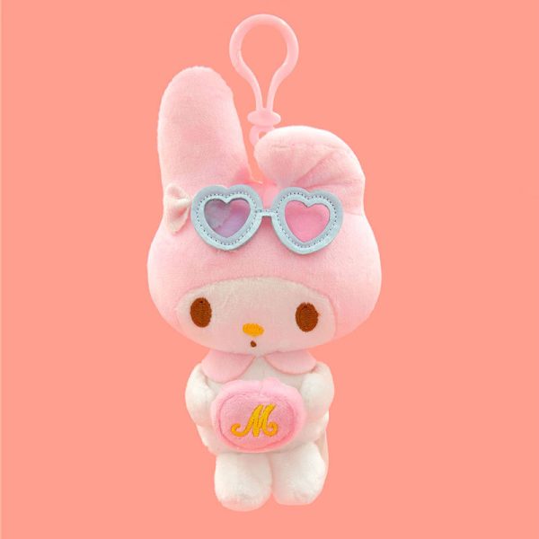 Officially Licensed Sanrio Cinnamoroll Plush Keychains – Summer Love MyMelody (13cm)