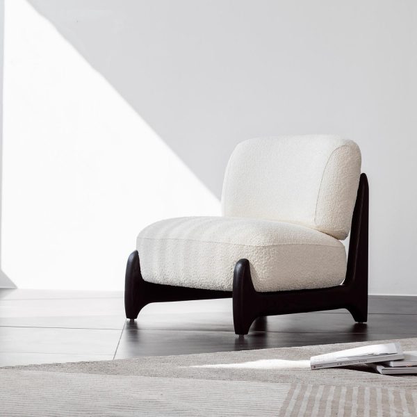 Cozy Ergonomic Solid Cotton-Linen Fabric Single Sofa - Comfortable, Durable, and Stylish - Two Colors Available - 图片 3